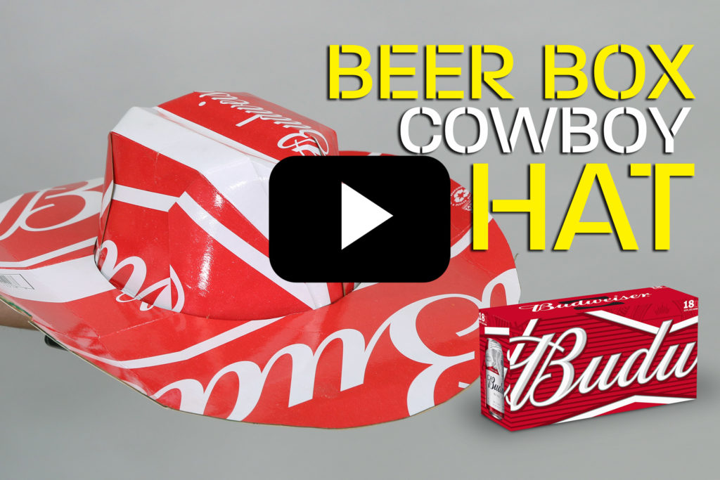 Make A Beer Box Cowboy Hat DIWHY LIFE